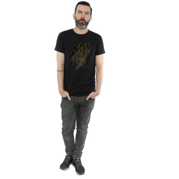 Marvel Black Panther Gold Head T-shirt för herrar