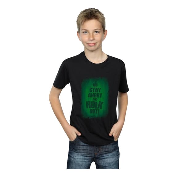Marvel T-shirt för pojkar - Hulk Stay Angry