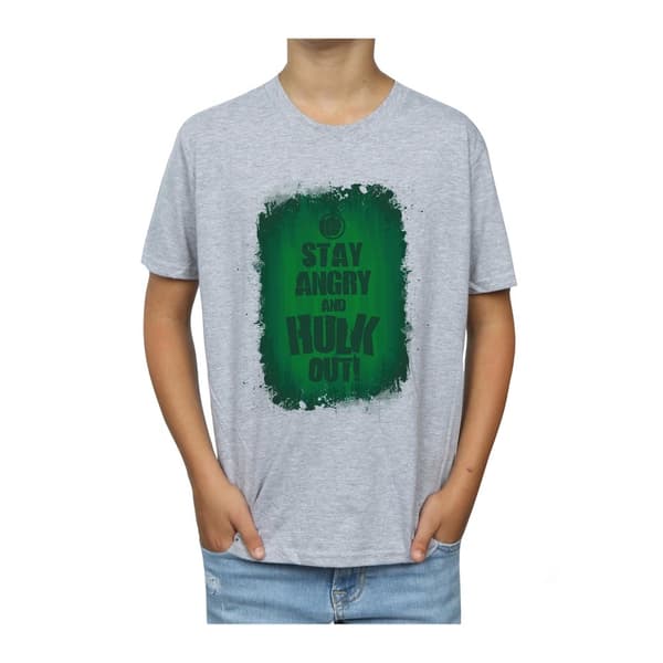 Marvel Boys Hulk Stay Angry T-Shirt