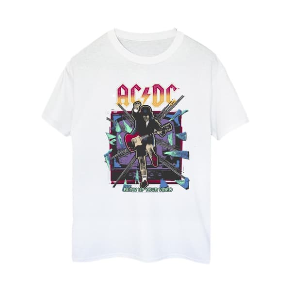 ACDC Womens/Ladies Blow Up Your Video Jump Cotton Boyfriend T-Shirt