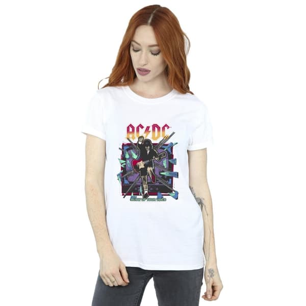 ACDC Womens/Ladies Blow Up Your Video Jump Cotton Boyfriend T-Shirt