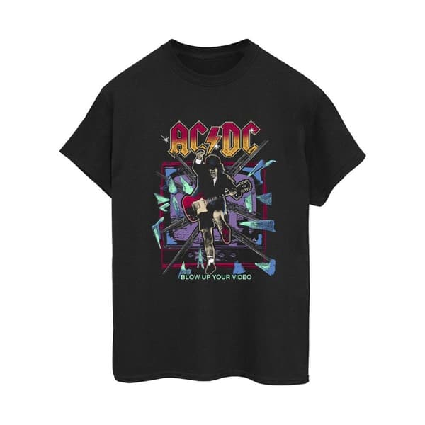 ACDC Womens/Ladies Blow Up Your Video Jump Cotton Boyfriend T-Shirt