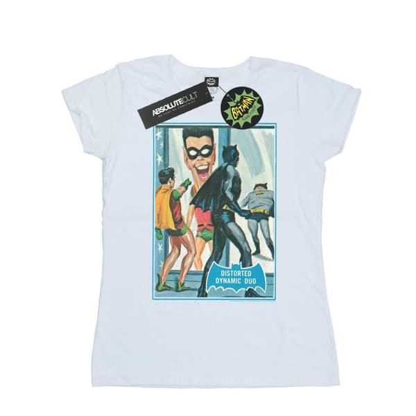 DC Comics Womens/Ladies Batman TV Series Dynamic Duo Cotton T-Shirt