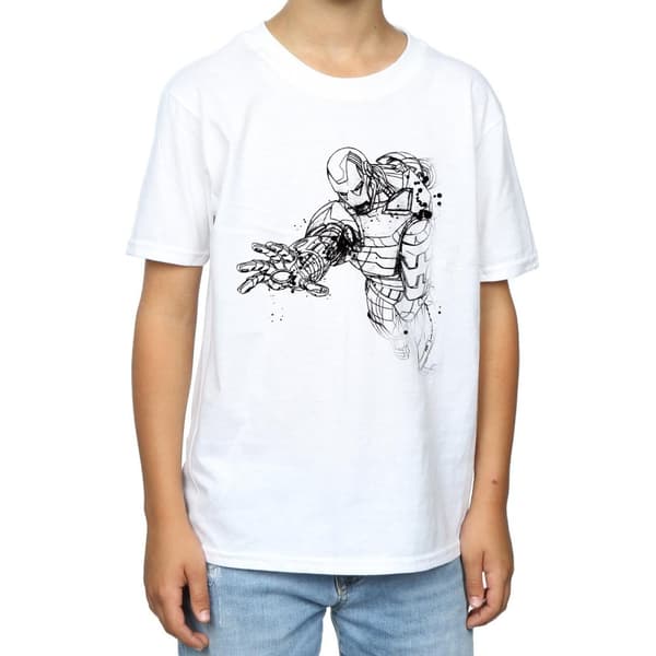 Marvel Pojkar Avengers Iron Man Mono Line T-shirt