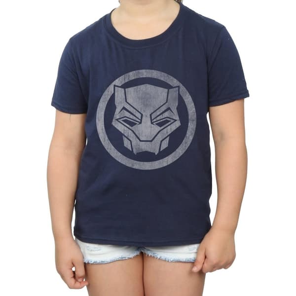 Marvel Black Panther - T-shirt i bomull med ikon och tryck
