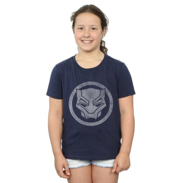 Marvel Black Panther - T-shirt i bomull med ikon och tryck