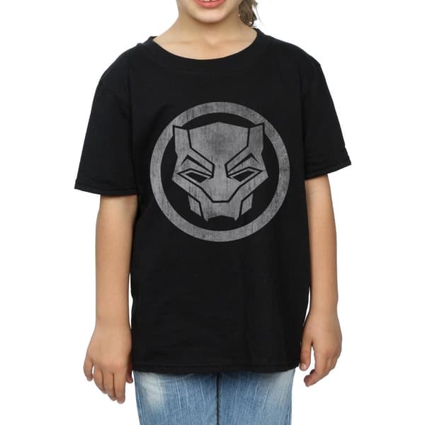 Marvel Black Panther - T-shirt i bomull med ikon och tryck