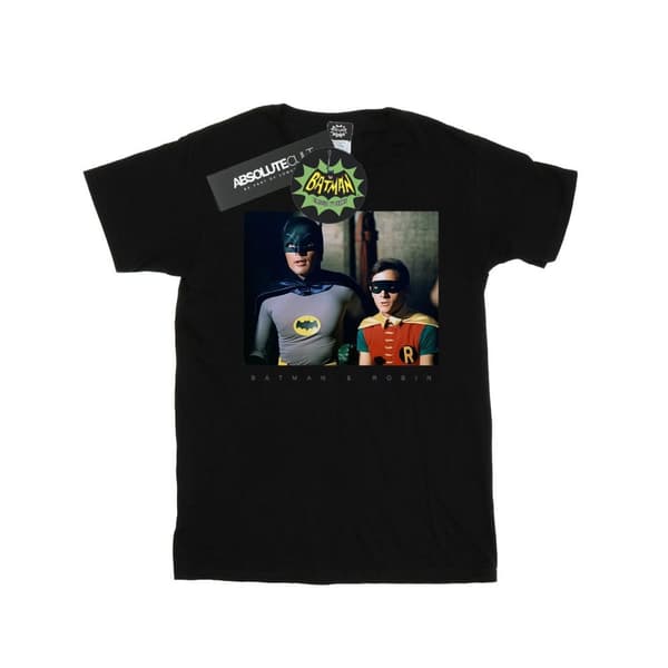 DC Comics Mens Batman TV Series Dynamic Duo Photograph T-Shirt