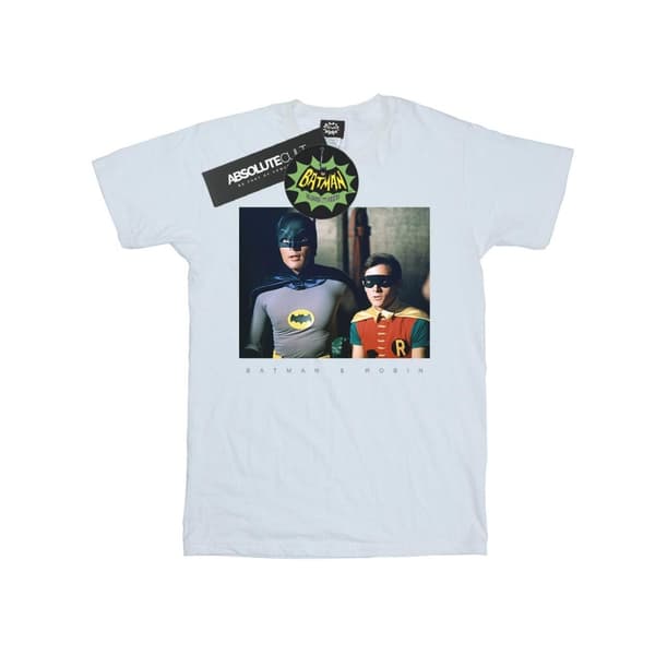 DC Comics Mens Batman TV Series Dynamic Duo Photograph T-Shirt