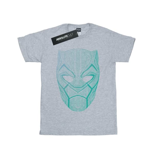 Marvel Womens/Ladies Black Panther Tribal Mask Cotton Boyfriend T-Shirt