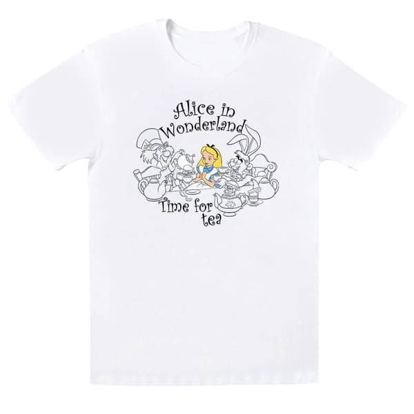 Disney Alice i underlandet - Time for Tea - T-shirt i bomull för flickor
