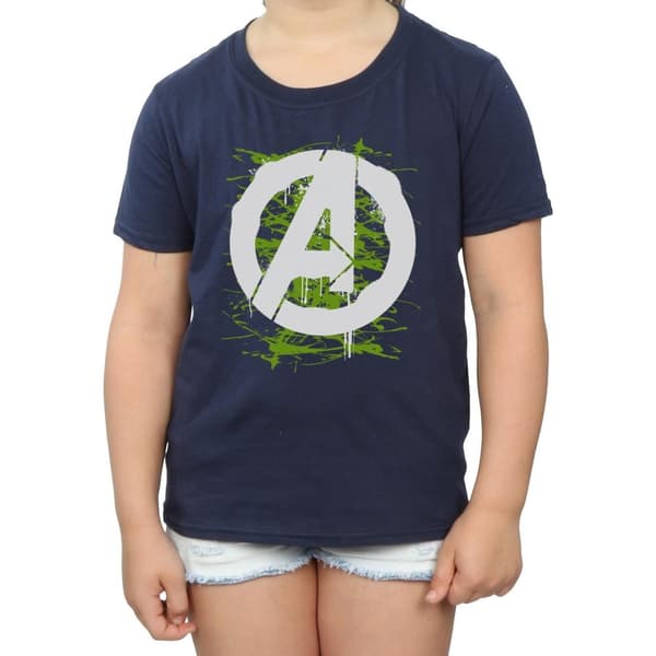 Marvel Girls Avengers A Logo Cotton T-Shirt