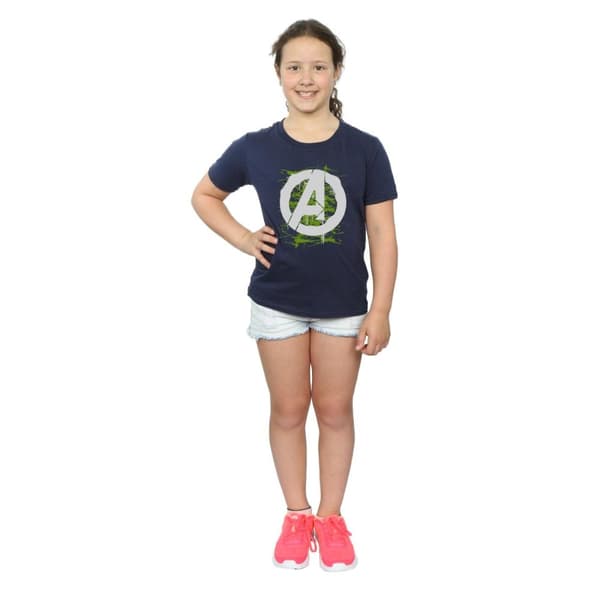 Marvel Girls Avengers A Logo Cotton T-Shirt