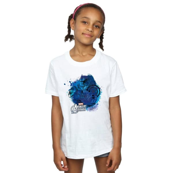 Marvel Girls Captain America Montage Cotton T-Shirt