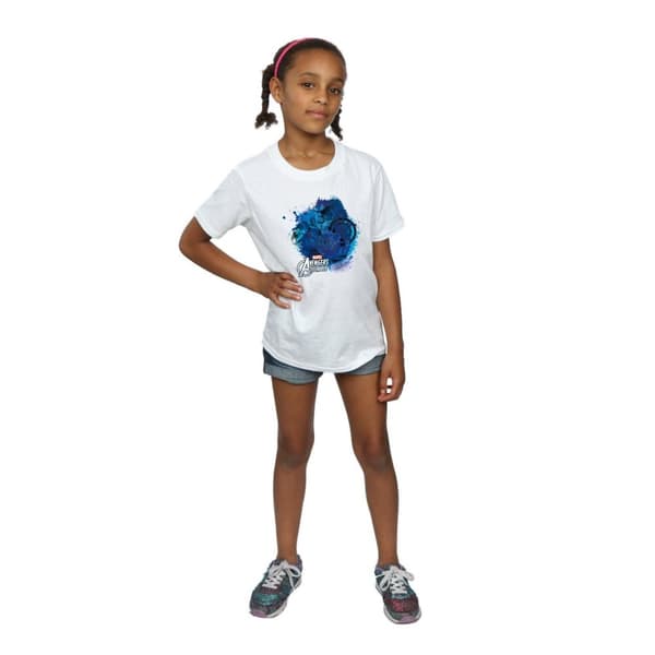 Marvel Girls Captain America Montage Cotton T-Shirt