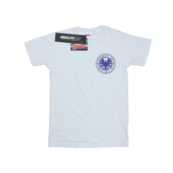 Marvel Mens Agents Of SHIELD Breast Print T-Shirt