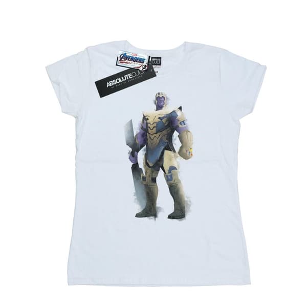 Marvel Womens/Ladies Avengers Endgame Painted Thanos Cotton T-Shirt