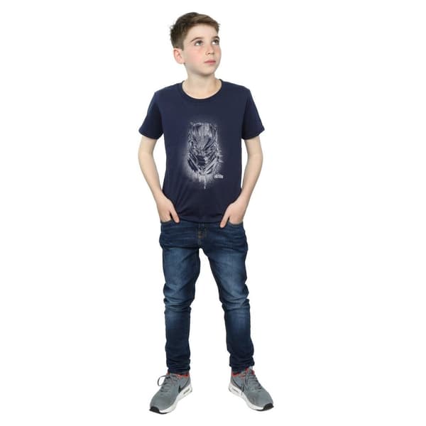 Marvel Black Panther Spray Headshot T-shirt för pojkar
