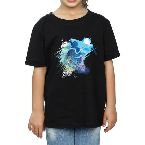 Marvel Girls Thor Art Burst Cotton T-Shirt