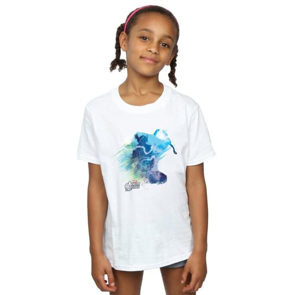 Marvel Girls Thor Art Burst Cotton T-Shirt