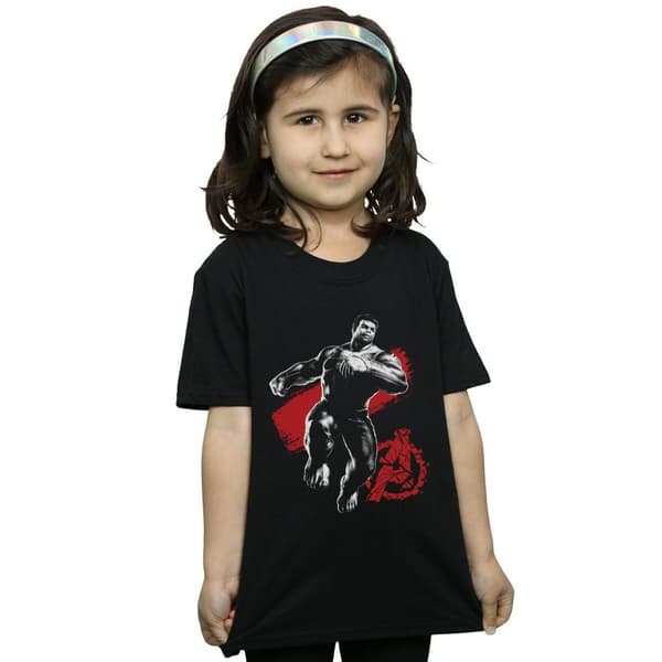 Marvel Girls Avengers Endgame Mono Hulk Cotton T-Shirt