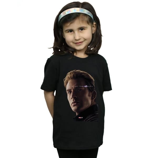 Marvel Girls Avengers Endgame Avenge The Fallen Captain America T-shirt i bomull