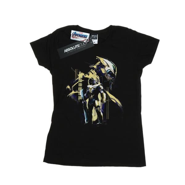 Marvel Womens/Ladies Avengers Endgame Gold Thanos Cotton T-Shirt