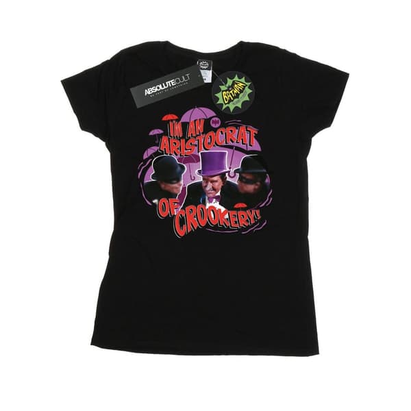 DC Comics Dam/Tjej Batman TV Series The Penguin Aristocrat Bomulls-T-shirt
