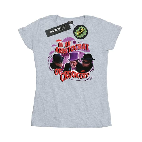 DC Comics Dam/Tjej Batman TV Series The Penguin Aristocrat Bomulls-T-shirt