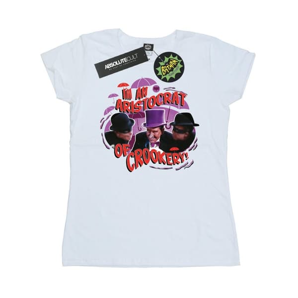 DC Comics Dam/Tjej Batman TV Series The Penguin Aristocrat Bomulls-T-shirt