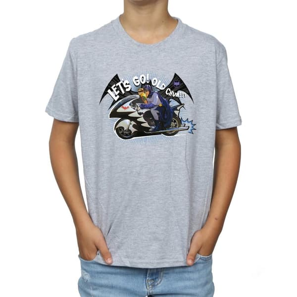 DC Comics Pojkar Batman TV Series Bat Bike T-shirt
