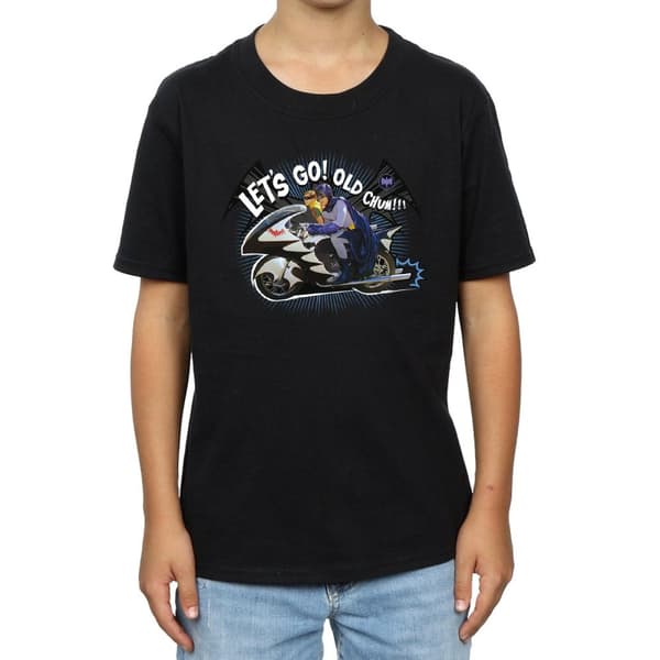 DC Comics Pojkar Batman TV Series Bat Bike T-shirt