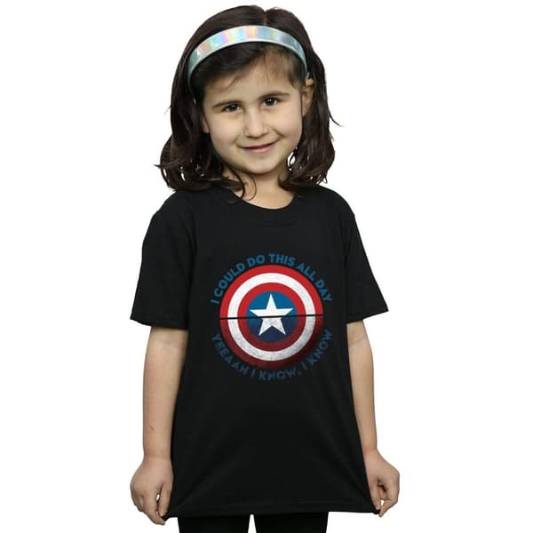 Marvel T-shirt i bomull för flickor Avengers Endgame Do This All Day