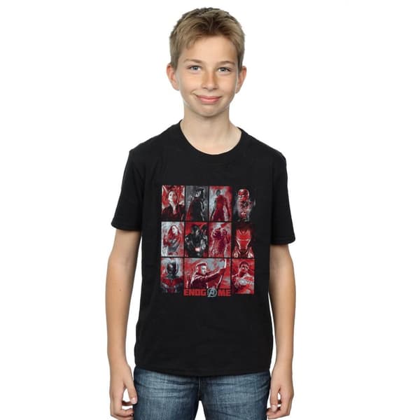 Marvel Boys Avengers Endgame Brushed Panels T-Shirt