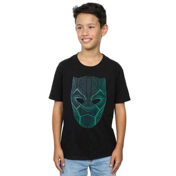 Marvel Boys Black Panther Tribal Mask T-Shirt