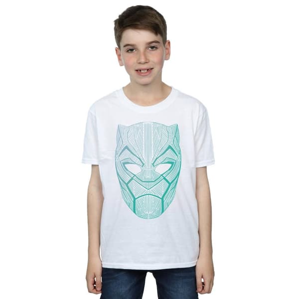 Marvel Boys Black Panther Tribal Mask T-Shirt