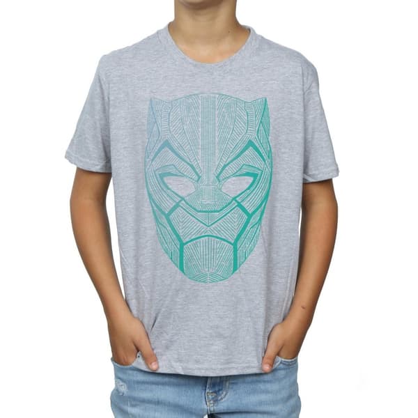 Marvel Boys Black Panther Tribal Mask T-Shirt