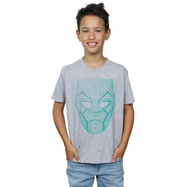 Marvel Boys Black Panther Tribal Mask T-Shirt