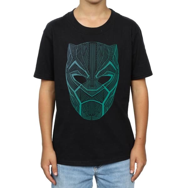 Marvel Boys Black Panther Tribal Mask T-Shirt
