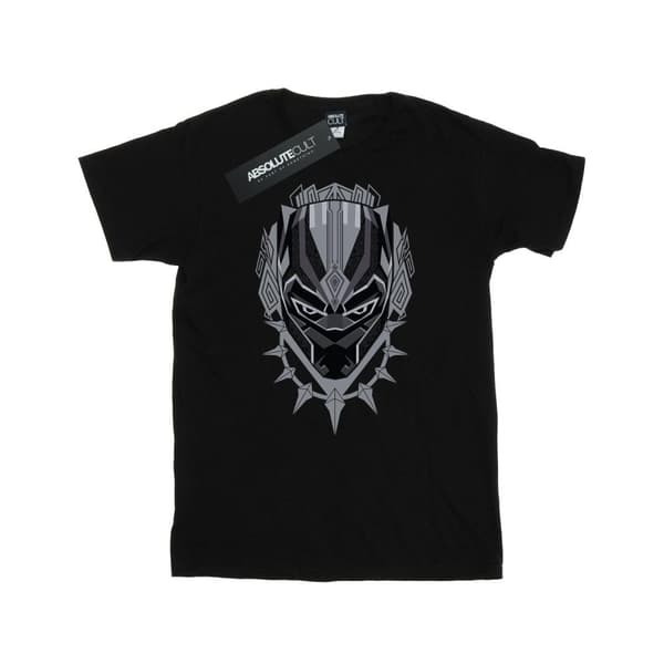 Marvel Mens Black Panther Head T-Shirt