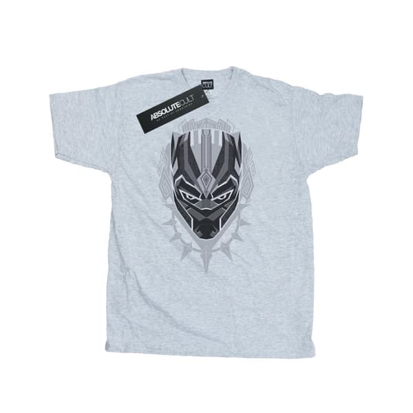 Marvel Mens Black Panther Head T-Shirt