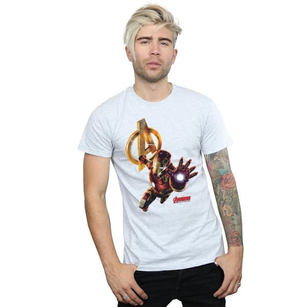 Marvel Mens Iron Man Pose T-Shirt