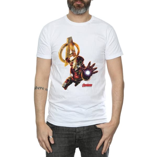 Marvel Mens Iron Man Pose T-Shirt