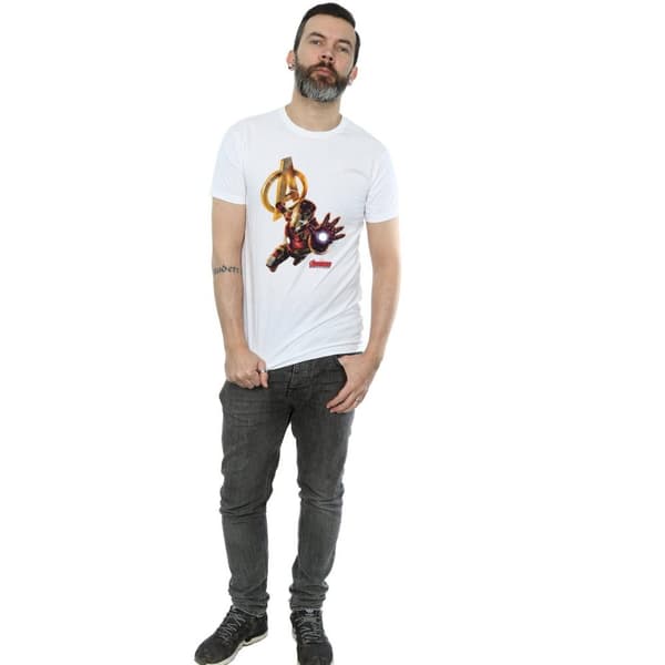 Marvel Mens Iron Man Pose T-Shirt