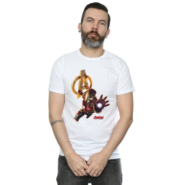Marvel Mens Iron Man Pose T-Shirt