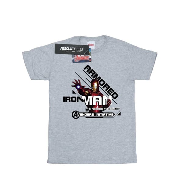 Marvel T-shirt i bomull för flickor - Iron Man - Avenger i pansar