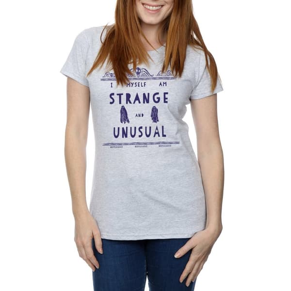 Beetlejuice Womens/Ladies Strange And Unusual Cotton T-Shirt