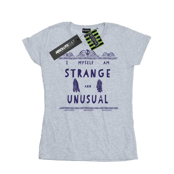 Beetlejuice Womens/Ladies Strange And Unusual Cotton T-Shirt