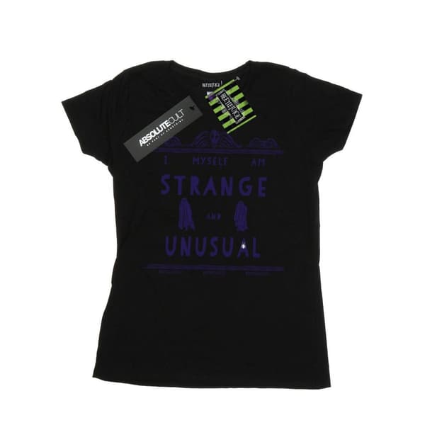 Beetlejuice Womens/Ladies Strange And Unusual Cotton T-Shirt