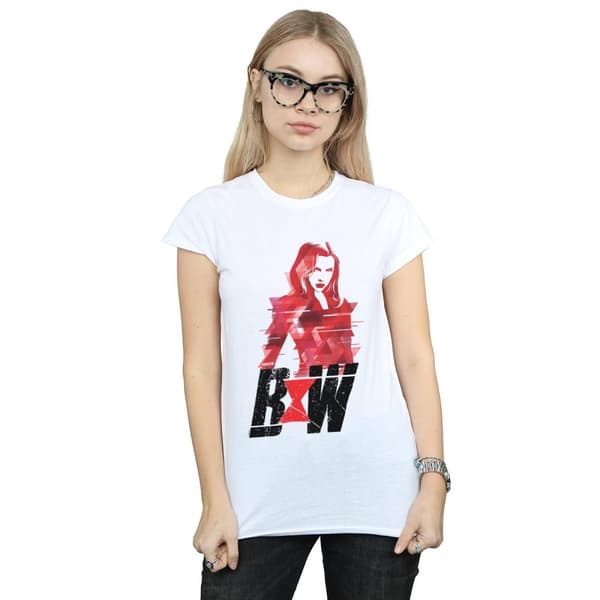 Marvel Dam/kvinnor - Black Widow Movie Logo Artwork - T-shirt i bomull
